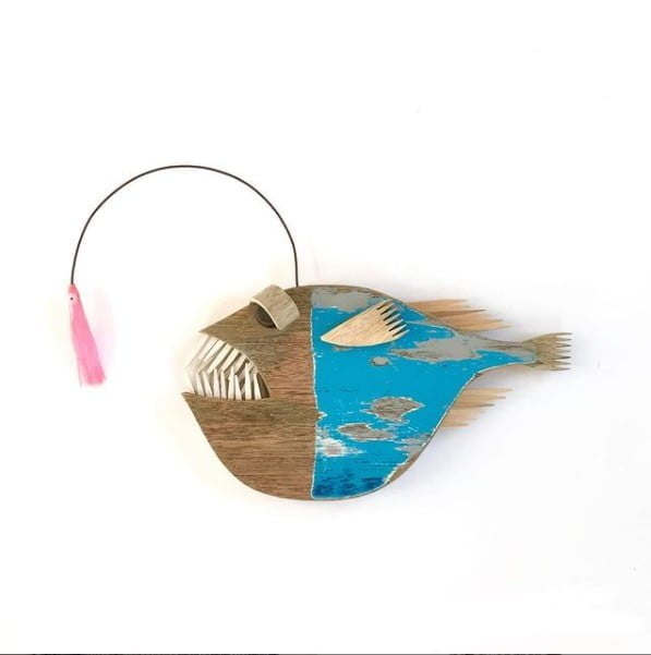 Wooden wall sculpture