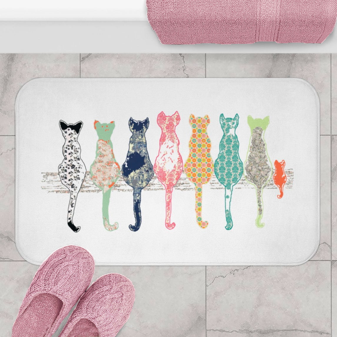 Cute Cats Bath Mat