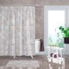 Bohemian Gray Floral Bath Decor