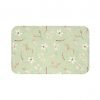 Elevate your bathroom with Green Floral Boho Bath Mat