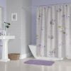 Lavender Rose Floral Shower Curtain
