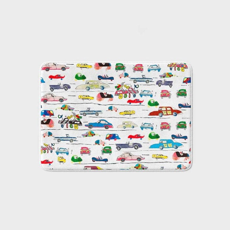 little boys cars bathroom bath mat