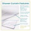 Shower Curtain reinforced buttonhole detail image