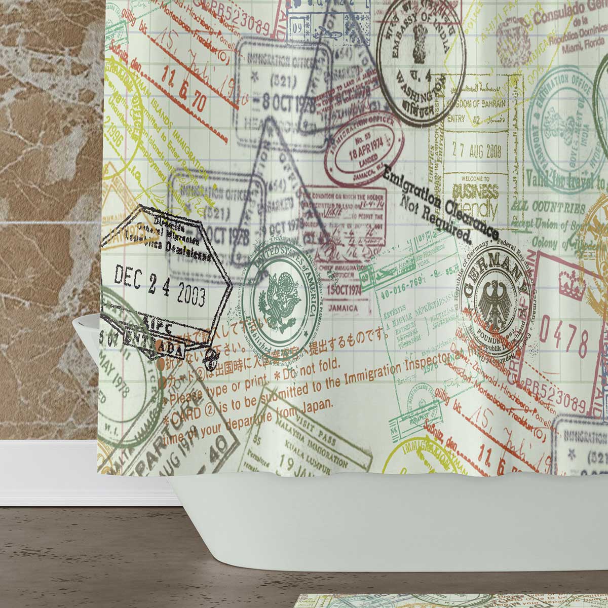 Unique Shower Curtain for Neutral Bathroom Decor