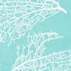 Coastal Turquoise Coral Bath Mat