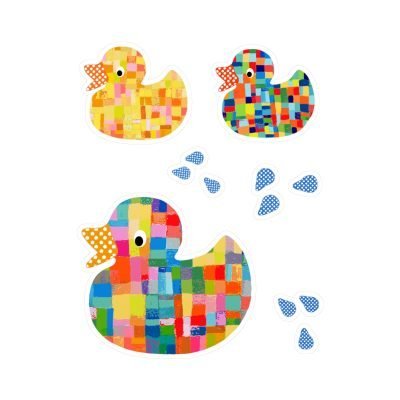Test - Not For Sale - Colorful Ducks 8x10 inch Kiss-Cut Vinyl Decals