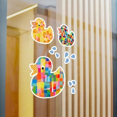 Test - Not For Sale - Colorful Ducks 8x10 inch Kiss-Cut Vinyl Decals