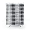 black and white shower curtain - modern bathroom accessories