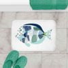 non slip cute bathmat for fun kids bathroom