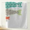white bath towel with cat printed velour face