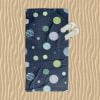 Vibrant Navy, Blue, and Green Textured Polka Dot Beach Towel for Kids by Ozscape Designs