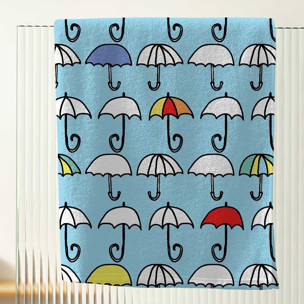 printed velour kids bath towel