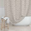 coastal fish shower curtain for beach bathroom decor
