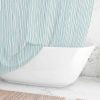 Lovely Beach BAthroom Blue and White Coastal Shower Curtain