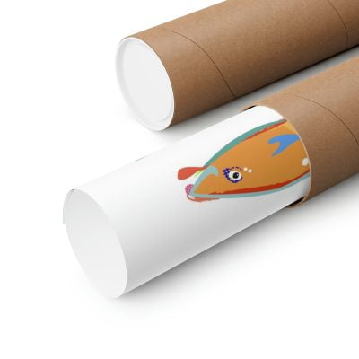 Colorful Tropical Fish Bathroom Art print on premium museum-grade fine art paper