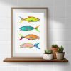 Colorful Tropical Fish Bathroom Art print on premium museum-grade fine art paper