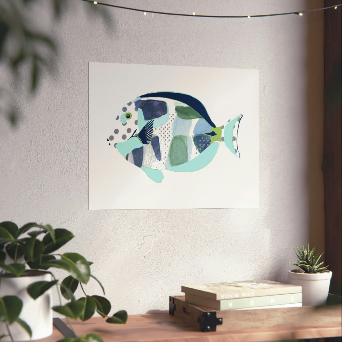 Blue Fish Bathroom Wall Art for Kids – Museum Grade Archival Fine Art Print - Image 6