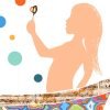 Detail View of Funny Bathroom Wall Art Print