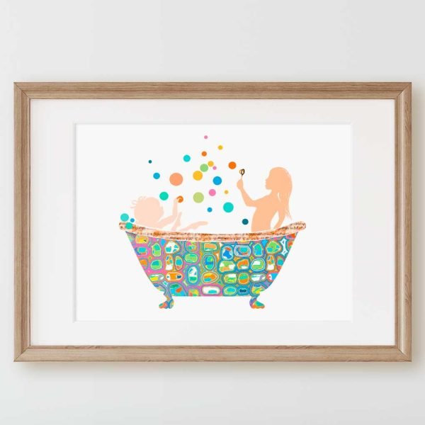 Funny Childrens BAthroom Wall Art Print