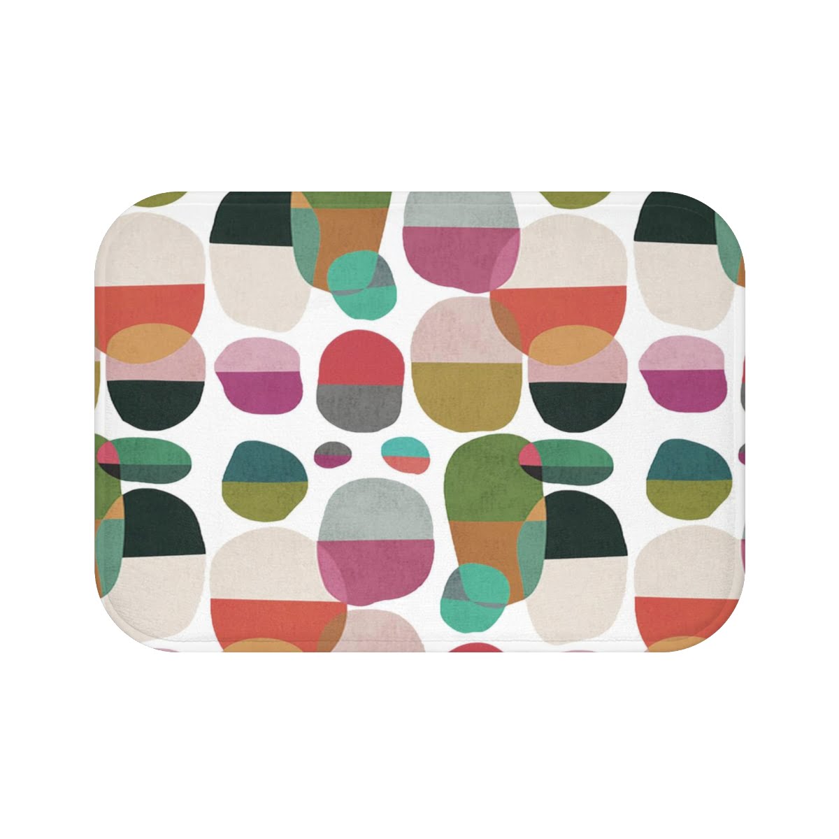 Modern Bathroom Mats With Non Slip Back And Mold And Mildew Resistant Microfiber