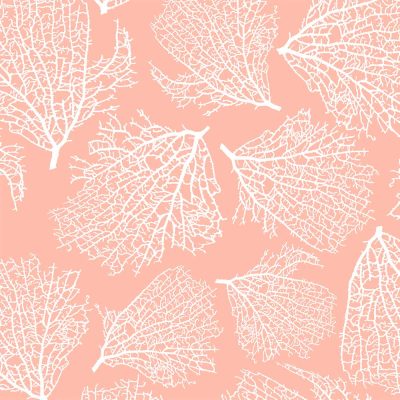 Coastal-beach-coral-pink-fabric-bathroom-shower-curtain