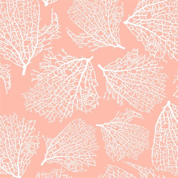 Detail View Coastal Coral Pink Shower Curtain 600x600