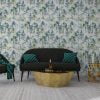 Elegant Tree Wallpaper With Watercolor Trees Seamless Pattern