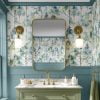 Green Nature Wallpaper For Bathroom - Waterproof Vinyl Peel And Stick Wallpaper