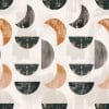 Close-up of Bath Towels Geometric Set – Beige Gray Brown Hand Towel Detail