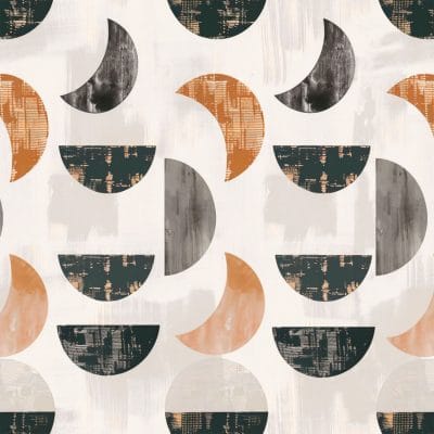 Close-up of Bath Towels Geometric Set – Beige Gray Brown Hand Towel Detail